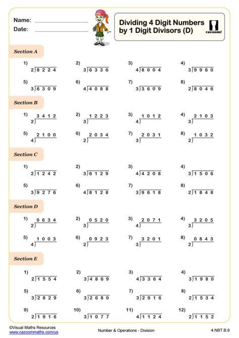 how to divide 4 digit number by 4 digit number
